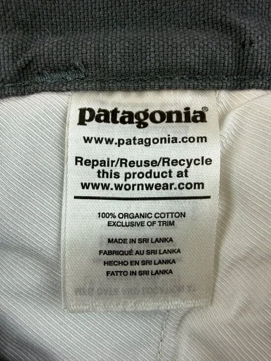 Patagonia Stand Up Shorts Mens 38 Blue Gray Organic Cotton Canvas 6.5 Inseam - Picture 4 of 10